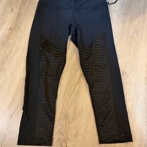 90 Degree by Reflex Women’s Black Mesh Panel Yoga Leggings Size S NWT High Waist